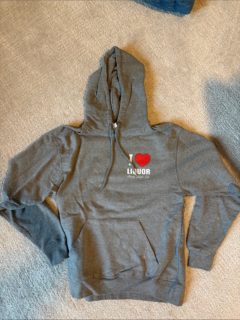 I Heart Liquor Gray Women's Hoodie Sweatshirt